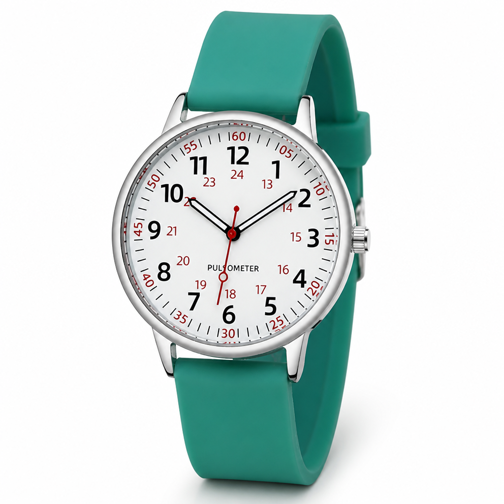 Waterproof Easy-To-Read Nurse Watch (Silicone Band)