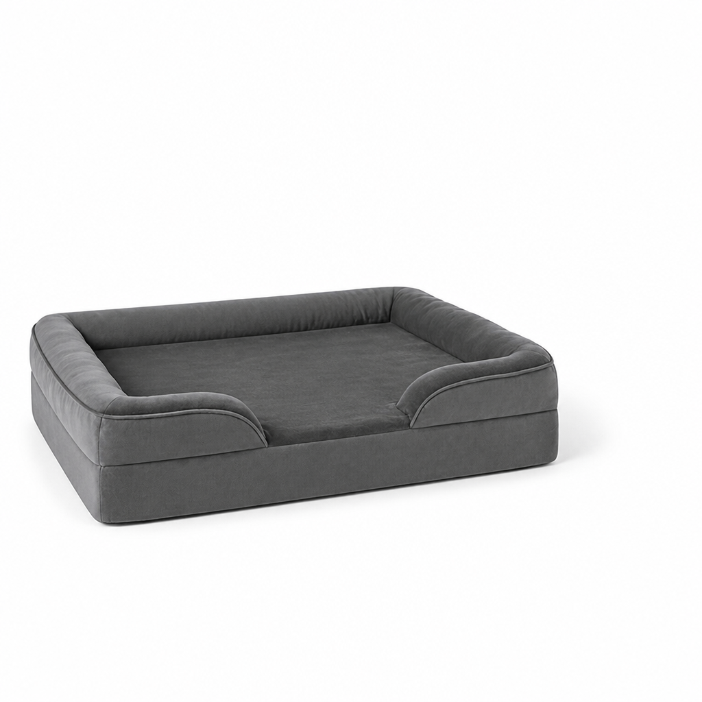 65D High-Density Memory Foam Dog Bed (Removable Machine-Washable Cover)