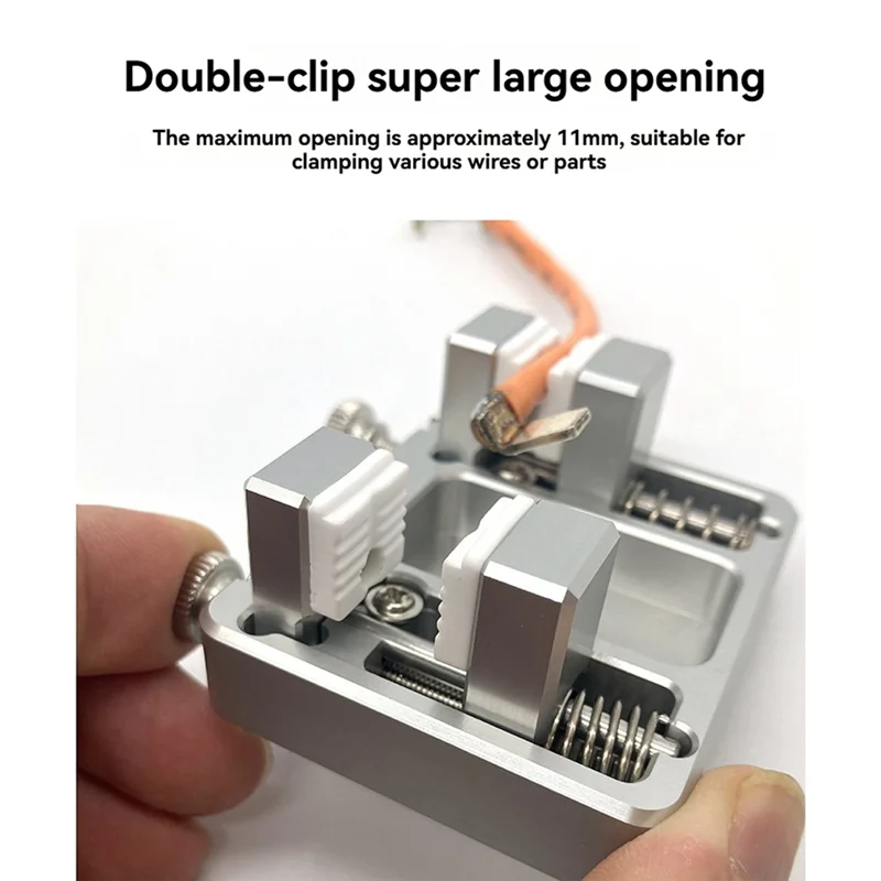 Double Jaw Soldering Clamp – 11 mm Width for Secure Holding
