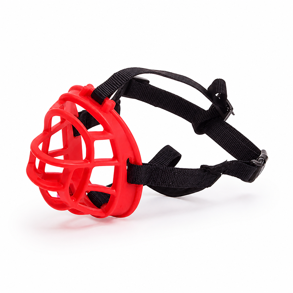 Breathable Flexible Silicone Dog Muzzle (Adjustable Straps)