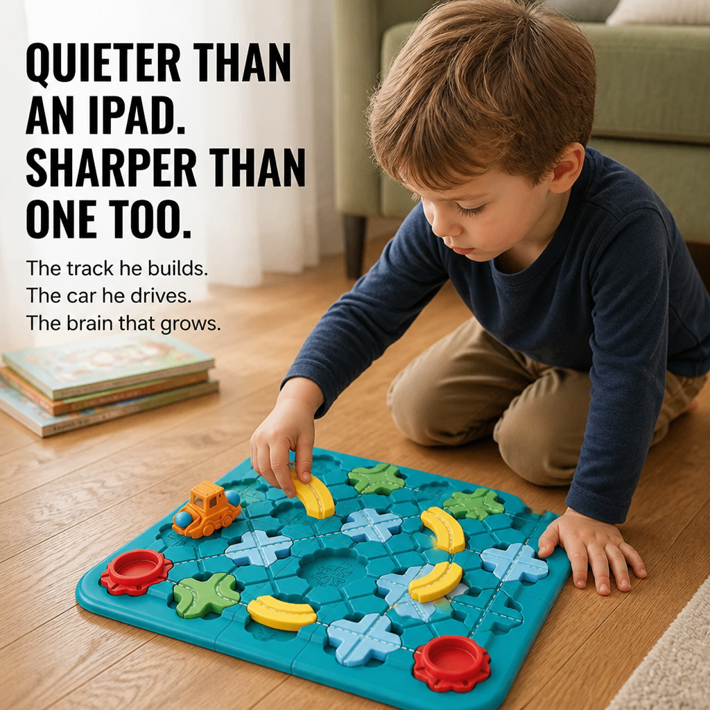 BrainTrail™ Maze — Construct The Path, Steer The Car, Exercise Little Minds