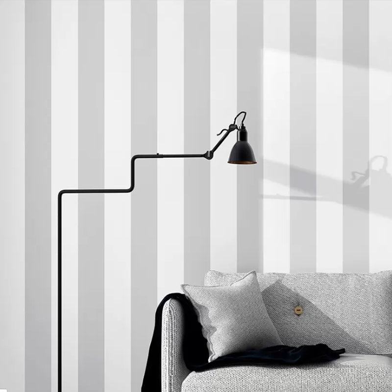 Waterproof Striped Wall Wallpaper with Self-Adhesive Backing