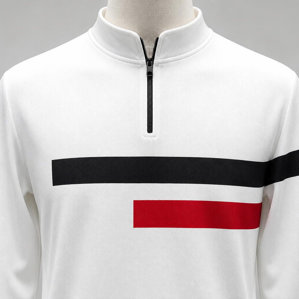 RevitaFit™ – Striking Color-Block Two-Piece Set with Half-Zip Mock Neck