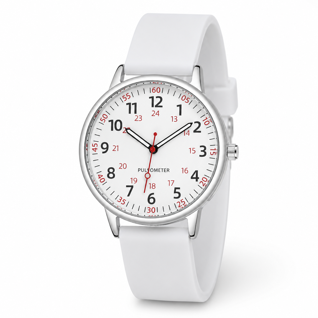 Waterproof Easy-To-Read Nurse Watch (Silicone Band)