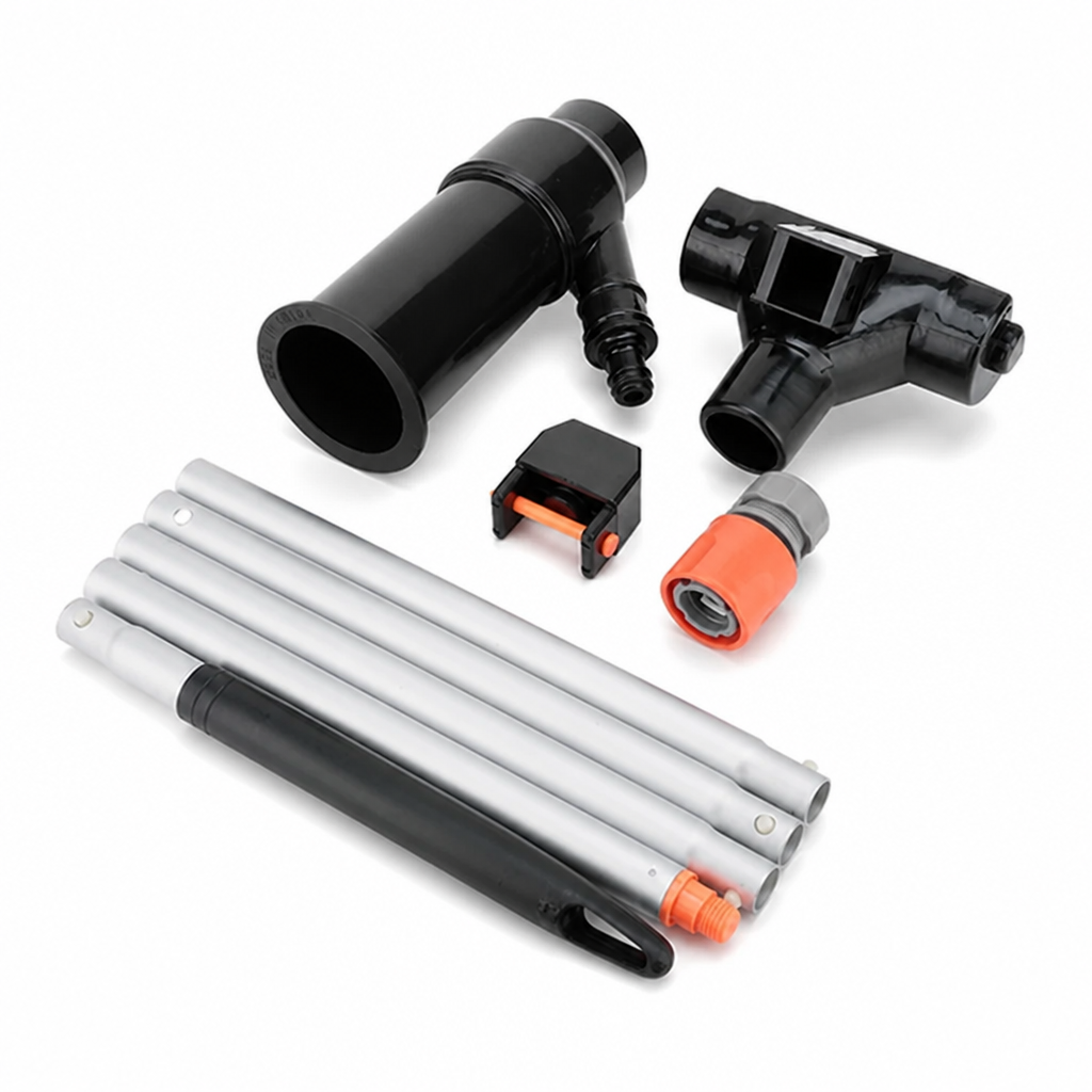 Hose-Powered Portable ABS Pool Vacuum (Mesh Bag & Quick Connector)