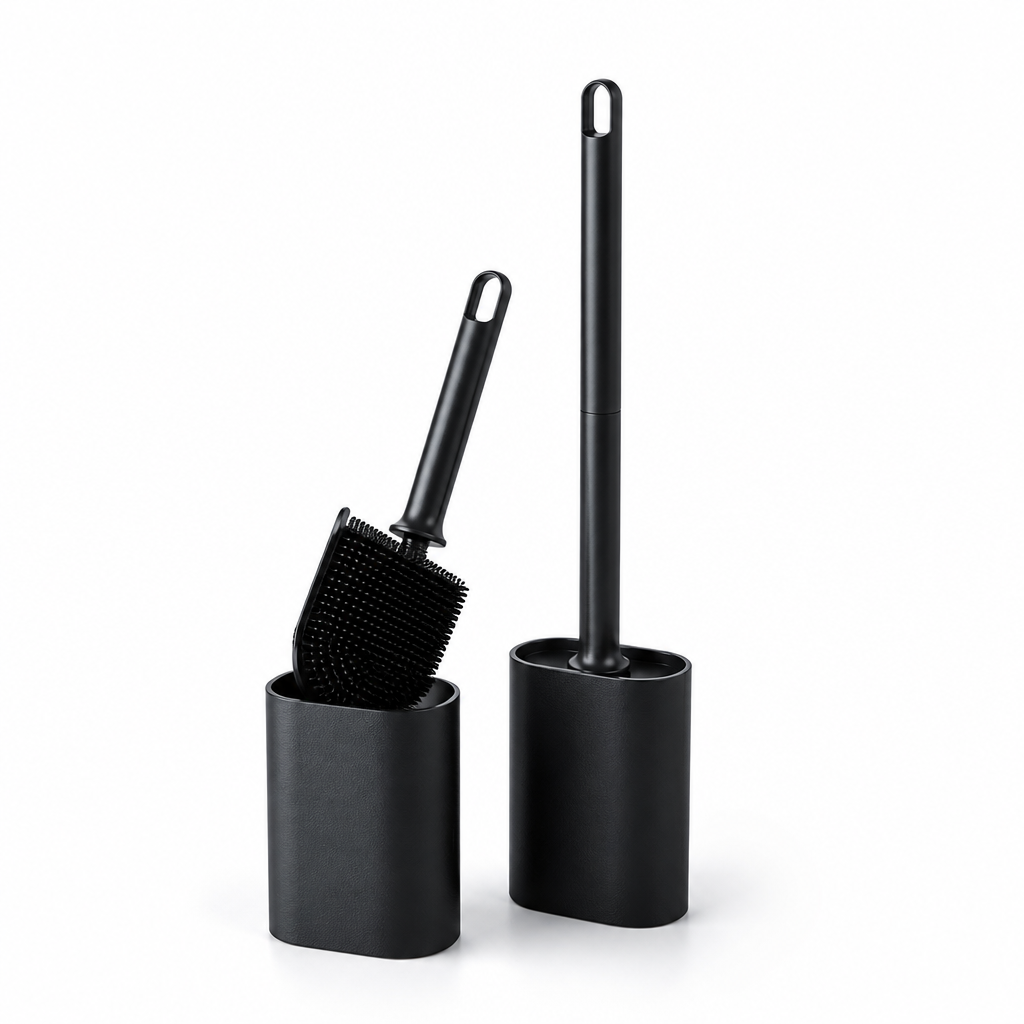 Durable Nylon Bristles & Ergonomic Handle Toilet Brush