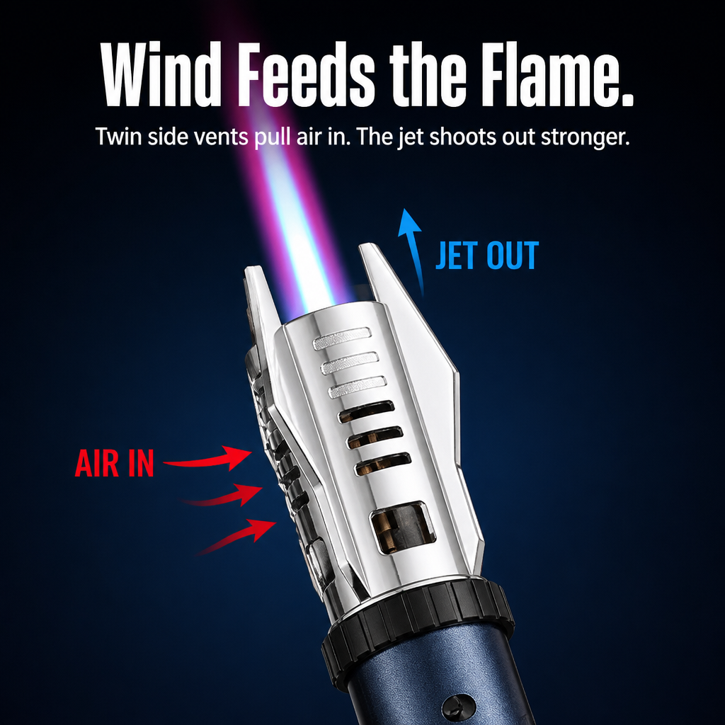 BlazeForce™ — Ignite Anything in All Conditions With a Single Steady Jet Flame