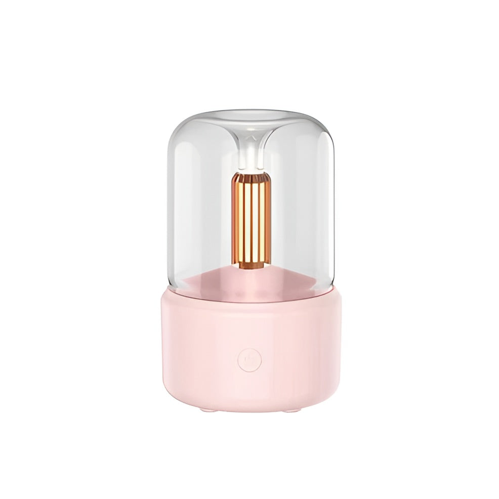 Night Light Aroma Diffuser with Candlelight Effect Design