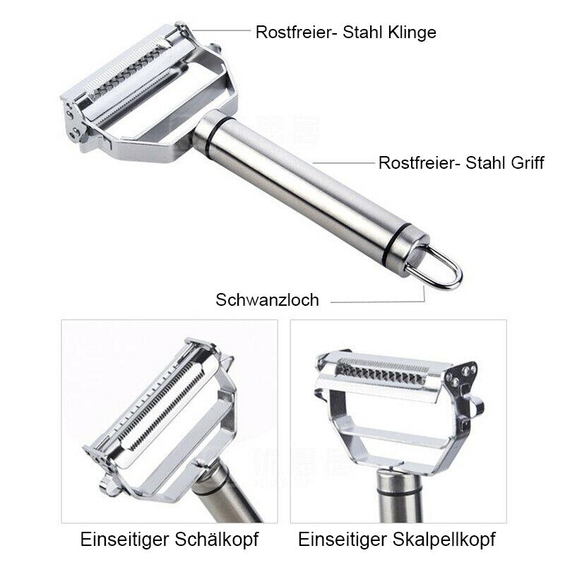 Versatile Vegetable Peeler in Stainless Steel