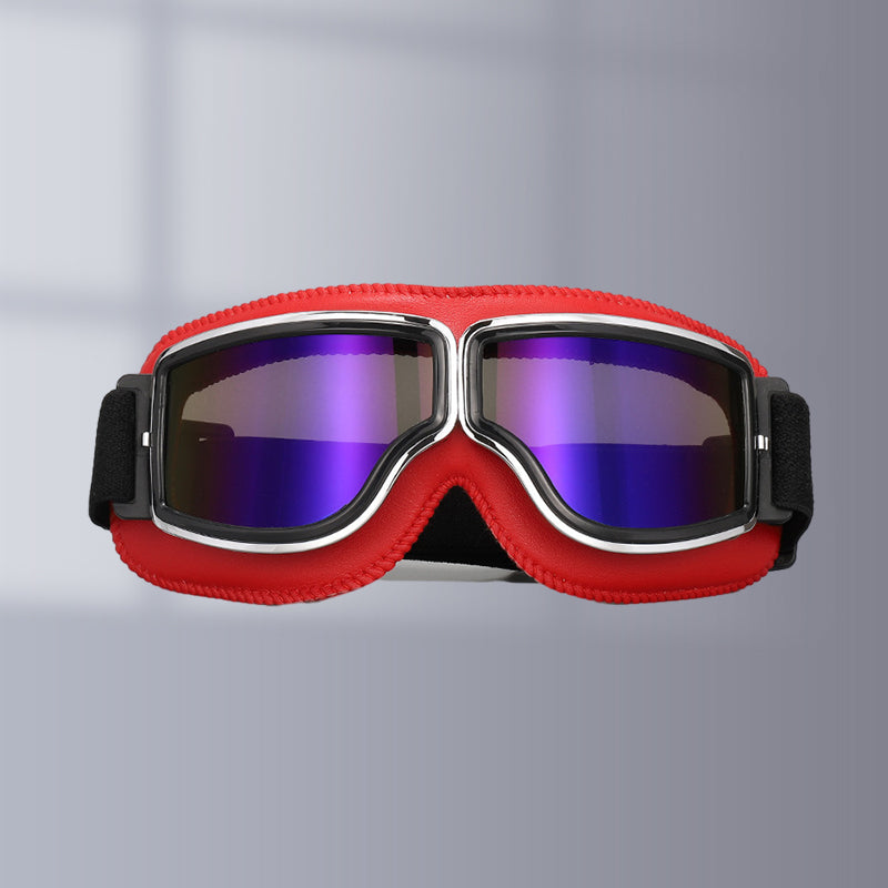 Adjustable Strap Vintage Style Motorcycle Goggles