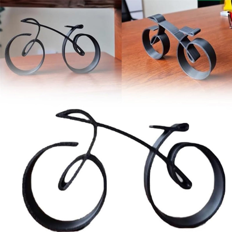 Iron Bicycle Figurine – Minimalist Home Decor