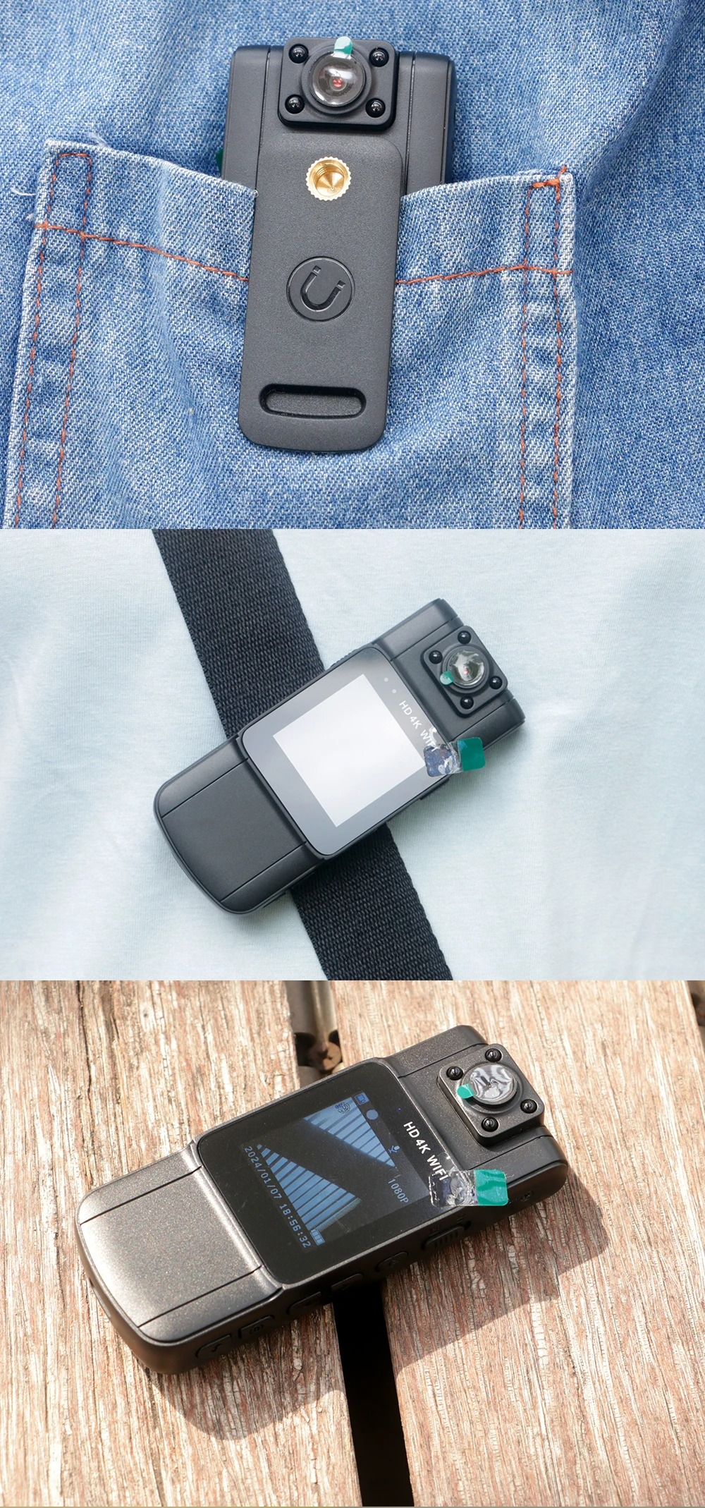 Compact Camera | Swivel Lens | 4K Video | SecureCam