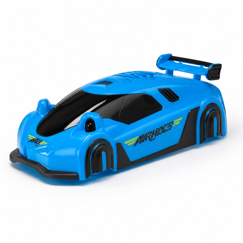Laser-Controlled Wall-Climbing RC Car (USB-Rechargeable & LED Headlights)