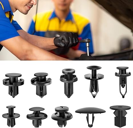 680-Piece Car Clip Fasteners Set with Organizer Box