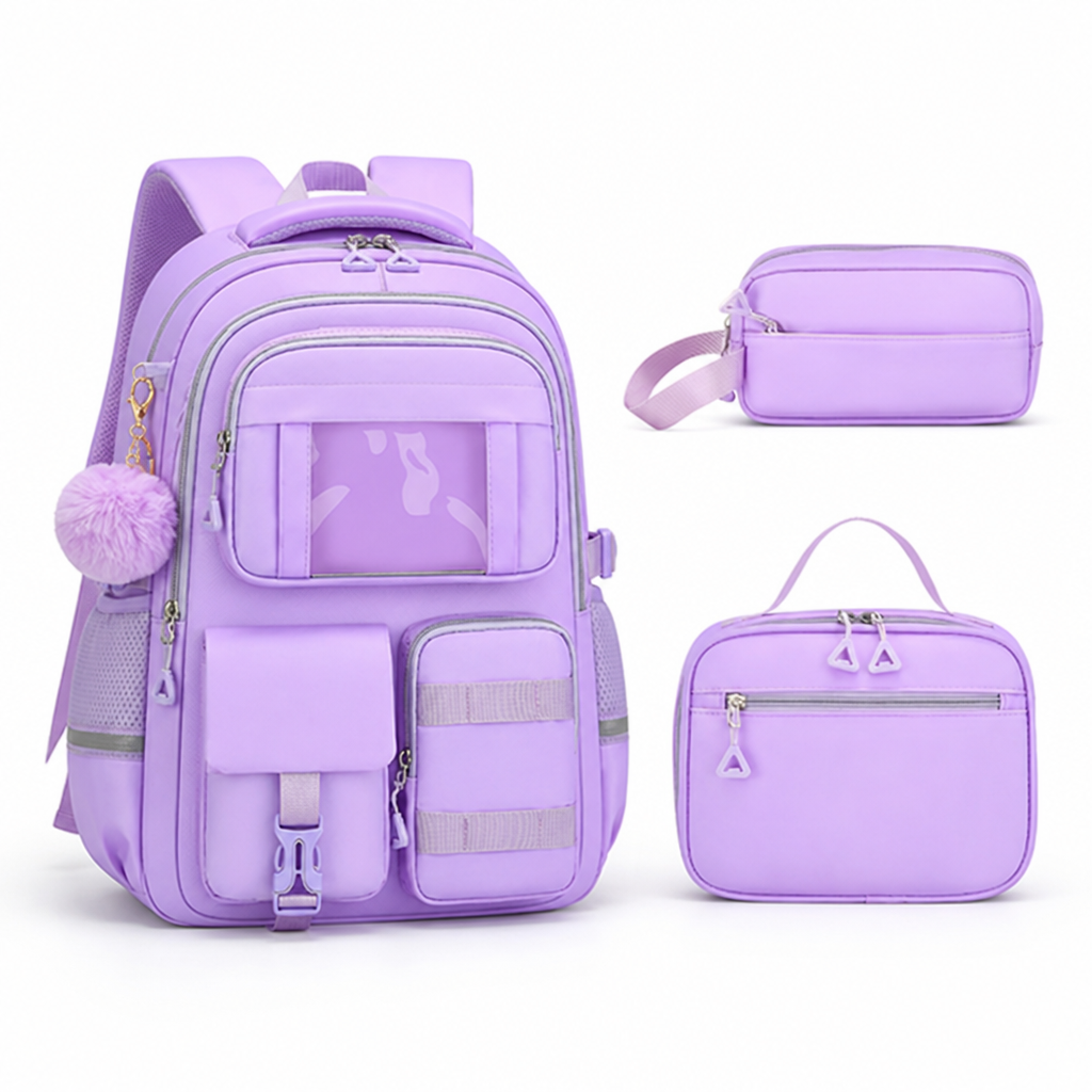 Large Capacity Multi-Pocket Backpack Set (Fits 16-Inch Laptop)