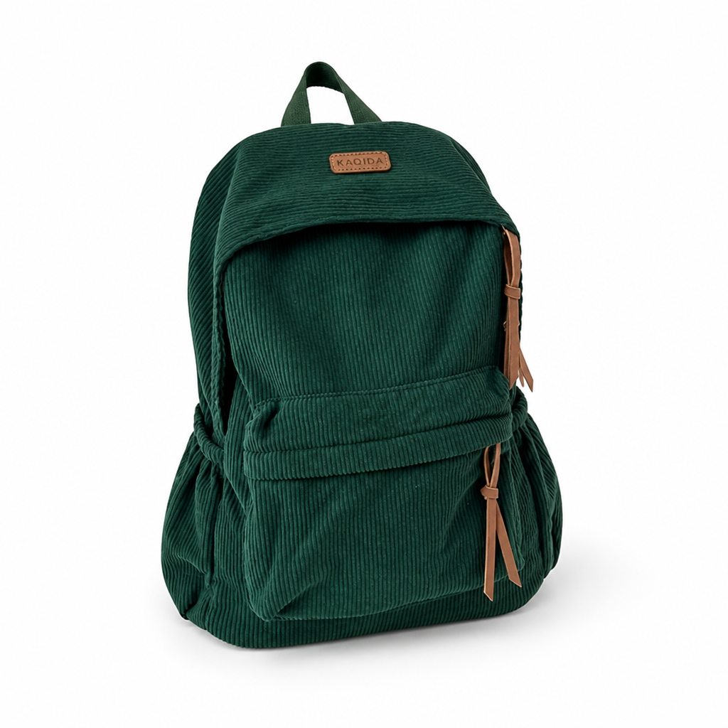 Large-Capacity Corduroy Minimalist Backpack