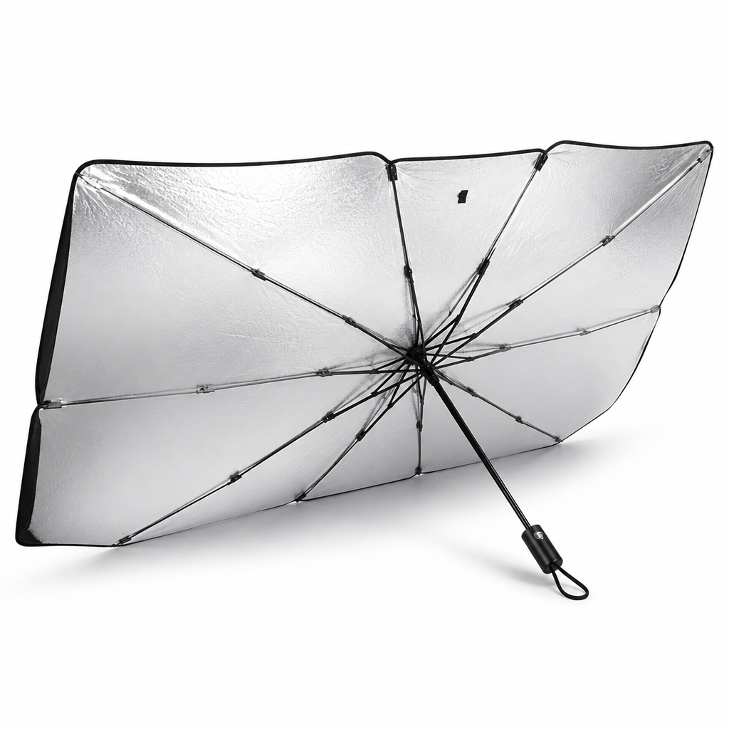 Reflective Aluminum Quick-Open Windshield Sunshade