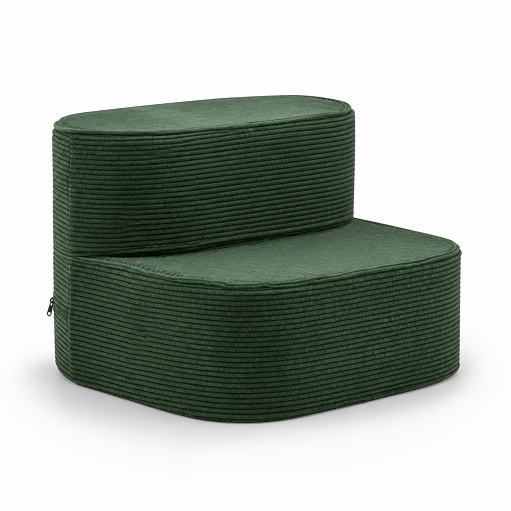 Memory Foam Folding Pet Stairs (Removable Washable Cover)