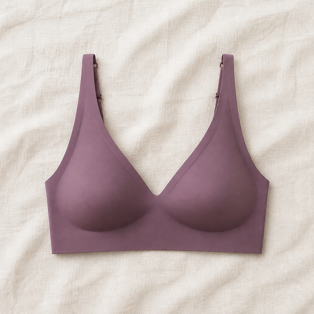 LumiFit™ – Wireless Seamless Bra with Softly Padded V-Neck Cups