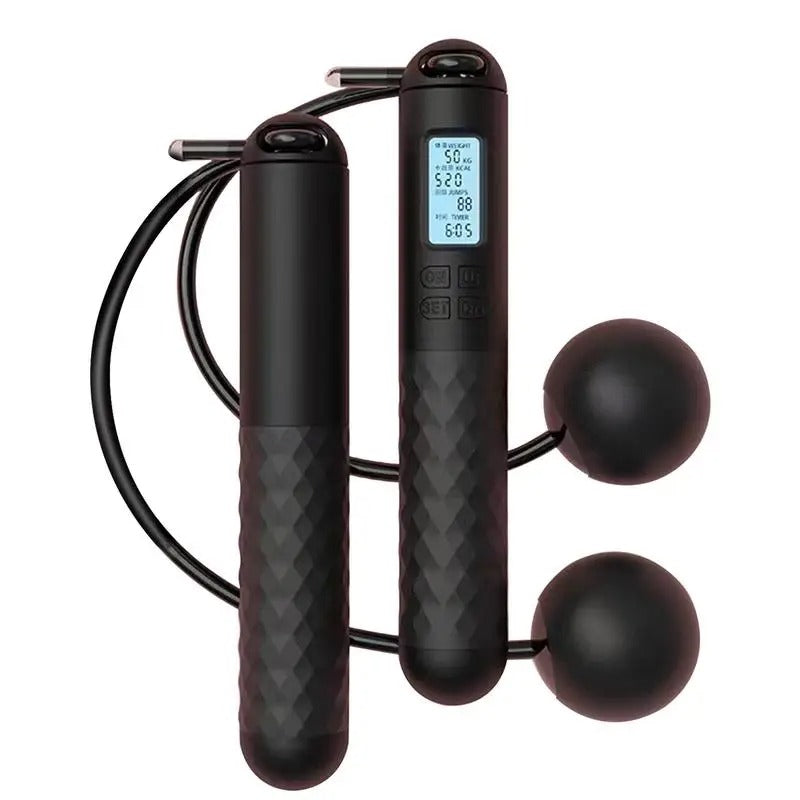Weighted Jump Rope Without Ropes for Indoor Home Gym Fitness Tracking