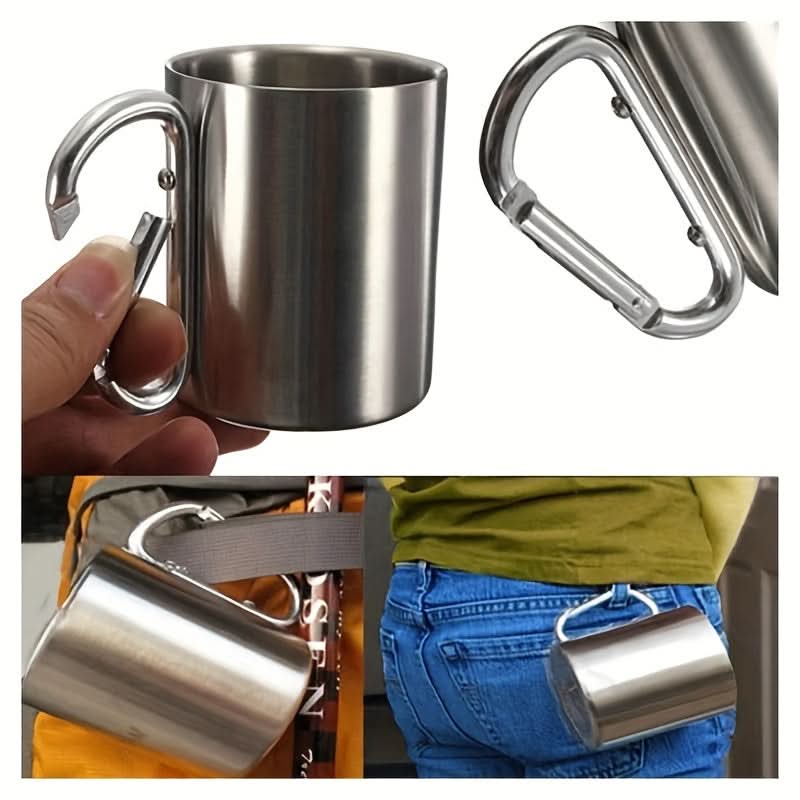 Stainless Steel Camping Mug – Portable Travel Cup
