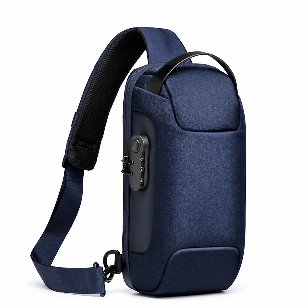 Anti-Theft Locking Sling Bag (USB Charging Port)
