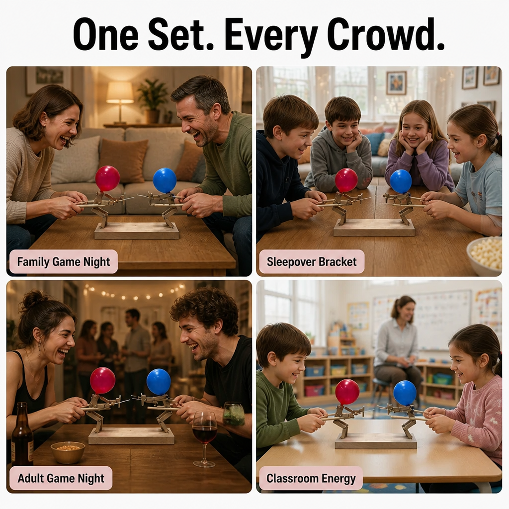 PulseClash™ — Ignite Screen-Free Wooden Battles That Have Kids Cracking Up Fast