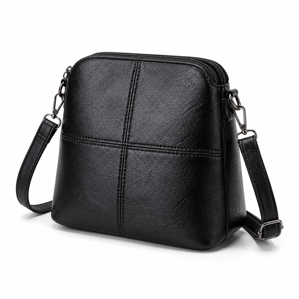 PU Leather & Adjustable Strap Crossbody Bag
