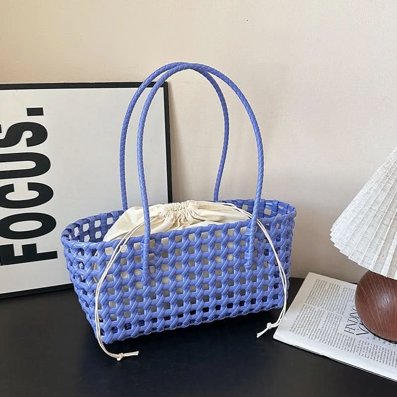 Summer Woven Shoulder Tote Bag