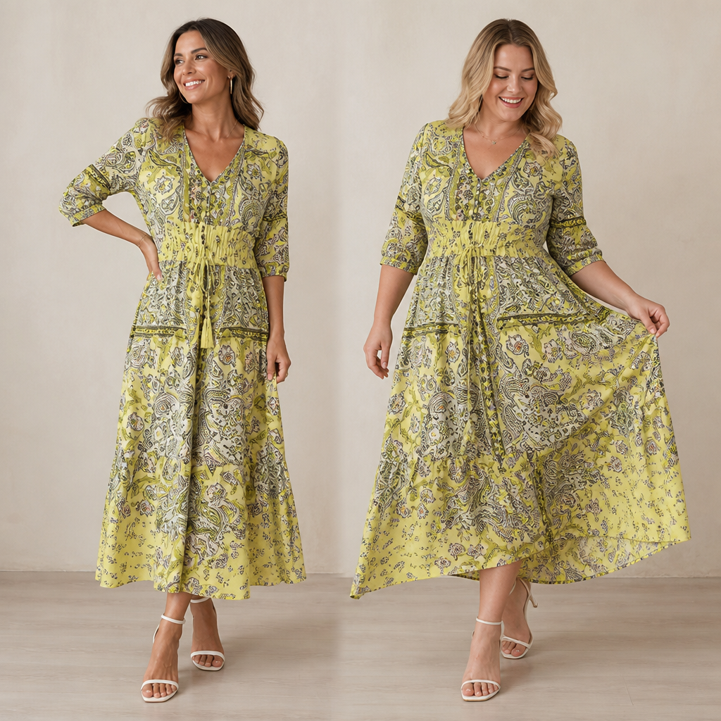 LumaBella™ Floral Dress — Feel Radiant and Cool All Summer Long