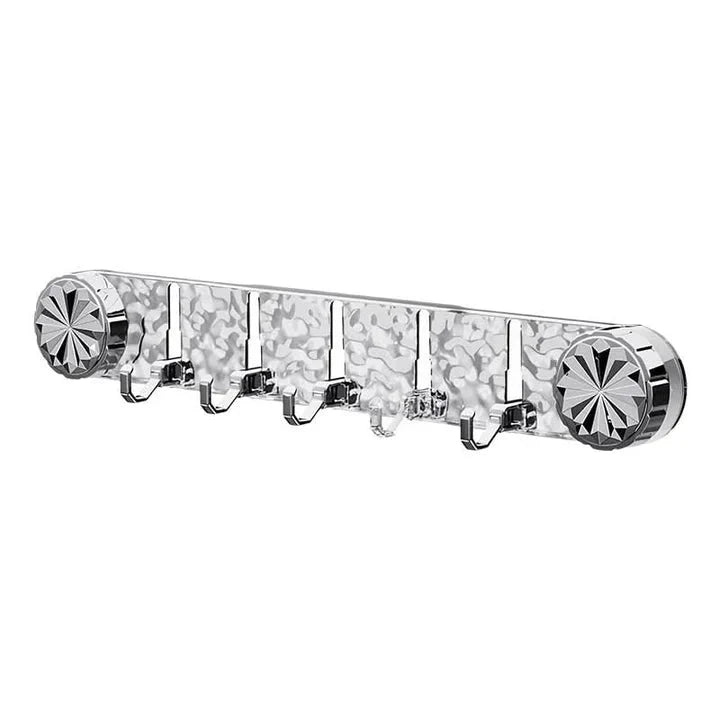 Crystal-Tipped Wall Hook Rack – Drill-Free Installation, Available in 2 Sizes & Colors