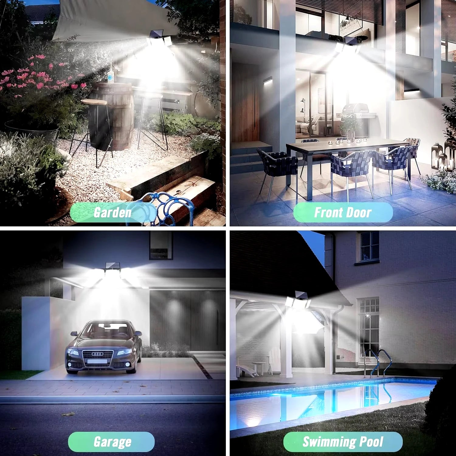 Solar Outdoor Wall Light with Motion Sensor – 106/144/280 LEDs