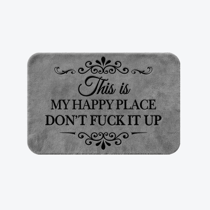 Funny Quote Doormat – Slip-Resistant and Weatherproof
