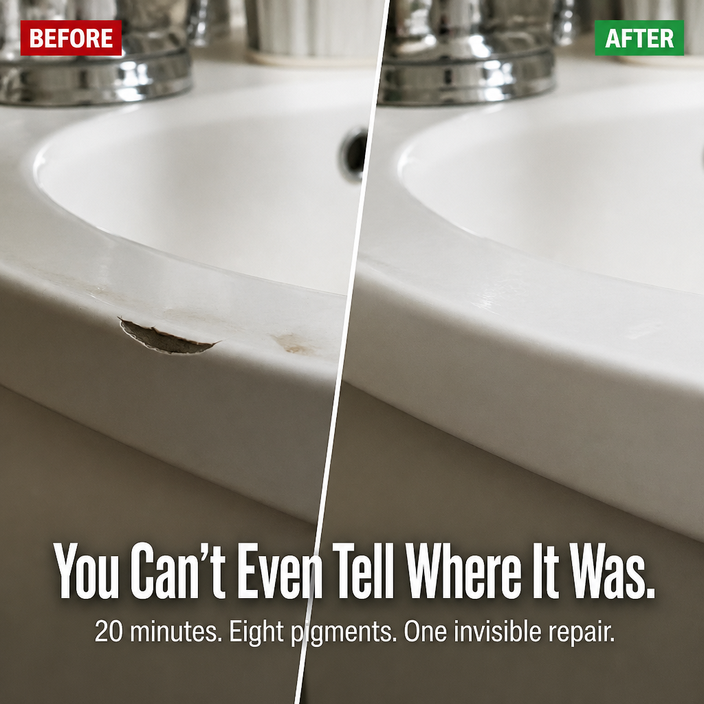 StoneMend™ — Repair Cracks, Chips & Holes in Tiles, Sinks & Stone