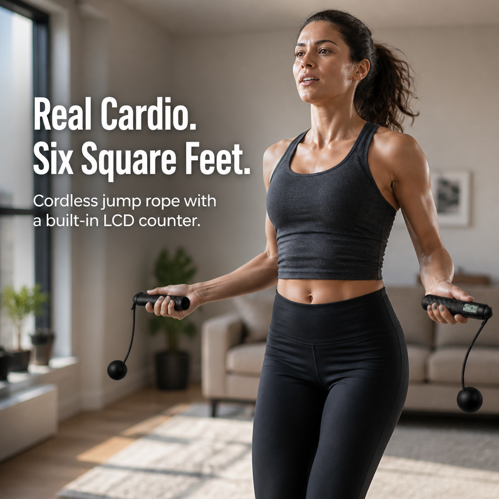 PulseRope™ — Experience Genuine Jump-Rope Cardio Without Shin Strikes