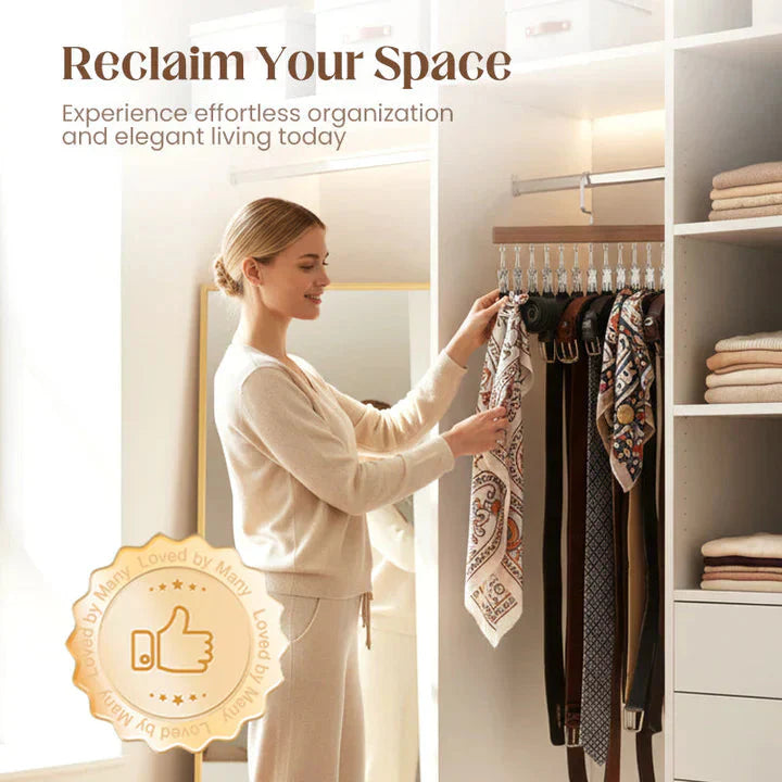 Set of Wooden Hangers – Two Hangers Included per Pack
