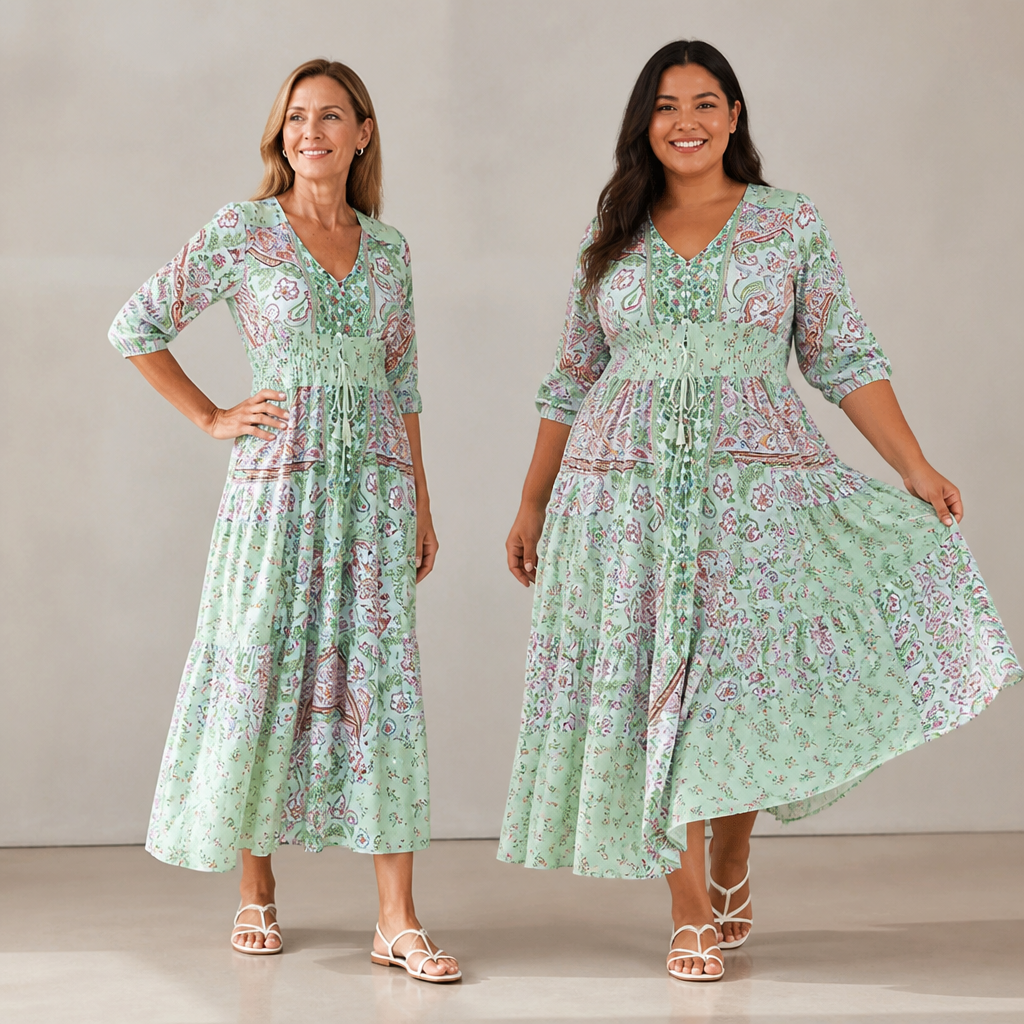 LumaBella™ Floral Dress — Feel Radiant and Cool All Summer Long
