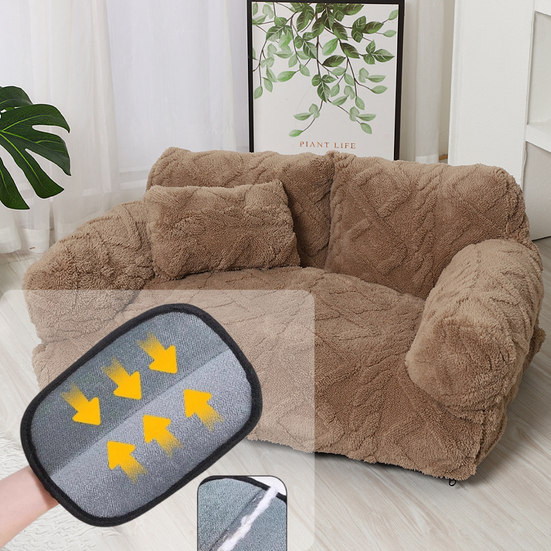 Cozy Sofa Dog Bed with Raised Edge – Soft Plush Design
