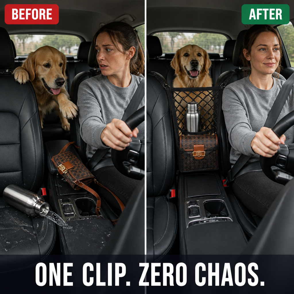 ShieldBarrier™ — Prevent Pets and Kids From Climbing Up Front While Driving