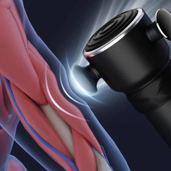 Percussion Massager with 7500 RPM and 4 Head Attachments for Deep Tissue