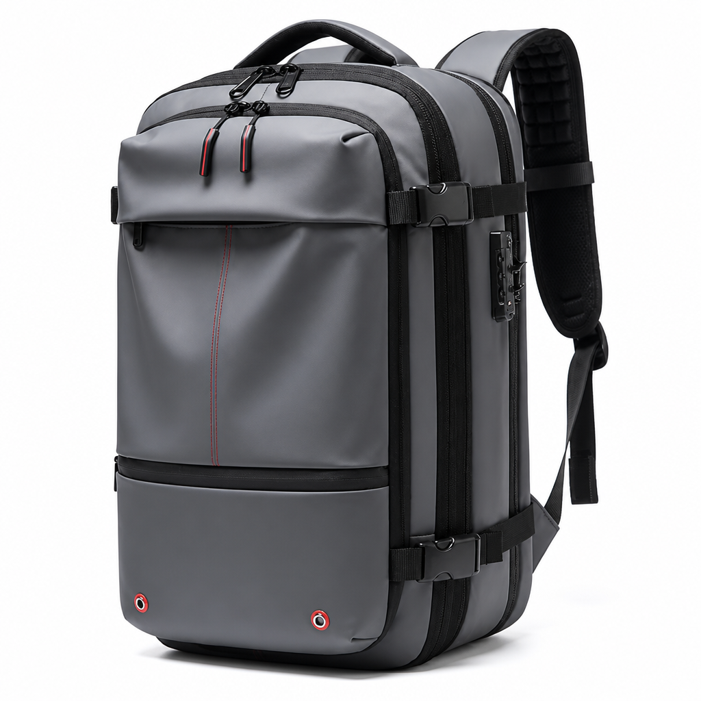 Expandable Vacuum-Compression Anti-Theft Backpack