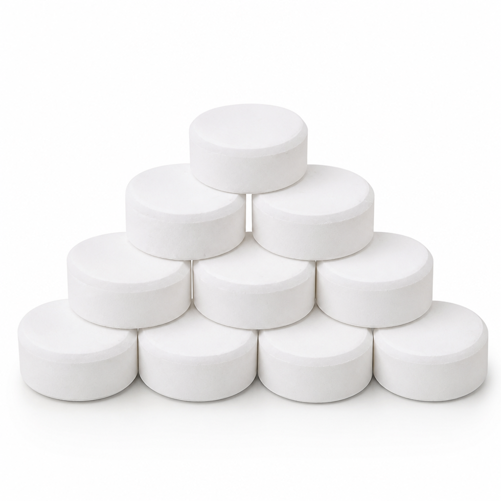 Stabilized Slow-Dissolving Pool Cleaning Tablets (50 Tablets)