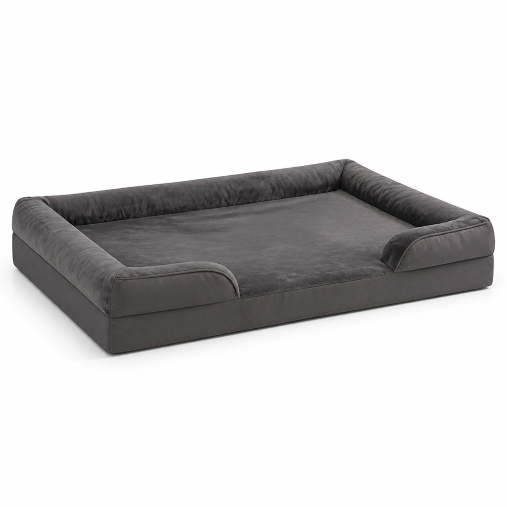 Memory & Egg-Crate Foam Non-Slip Dog Sofa Bed (Removable Washable Cover)