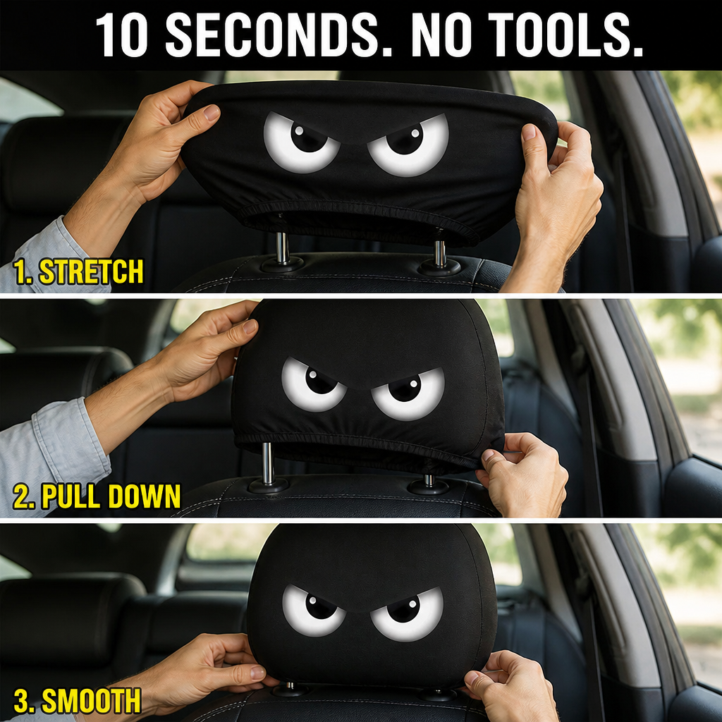 HappyCaps™ — Pop Cartoon Faces on Your Headrests and Catch Eyes