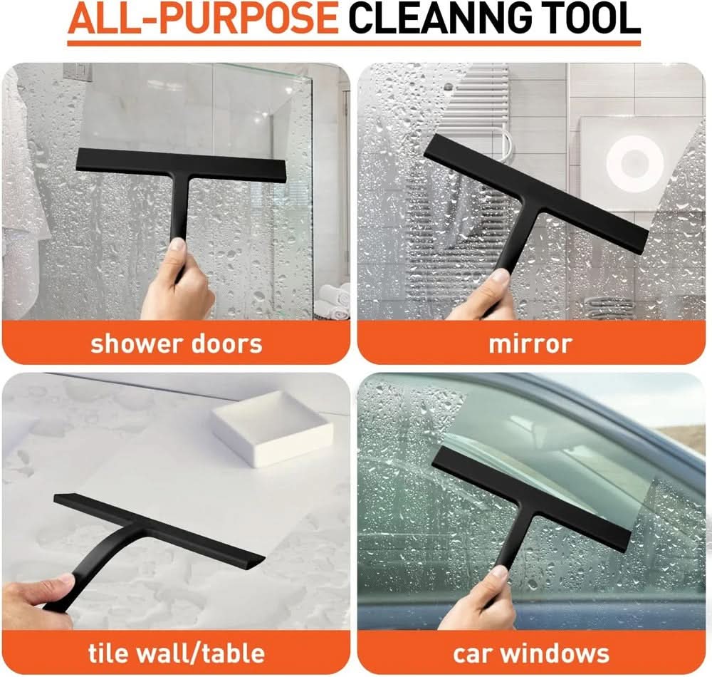 Silicone Shower Squeegee for Streak-Free Cleaning
