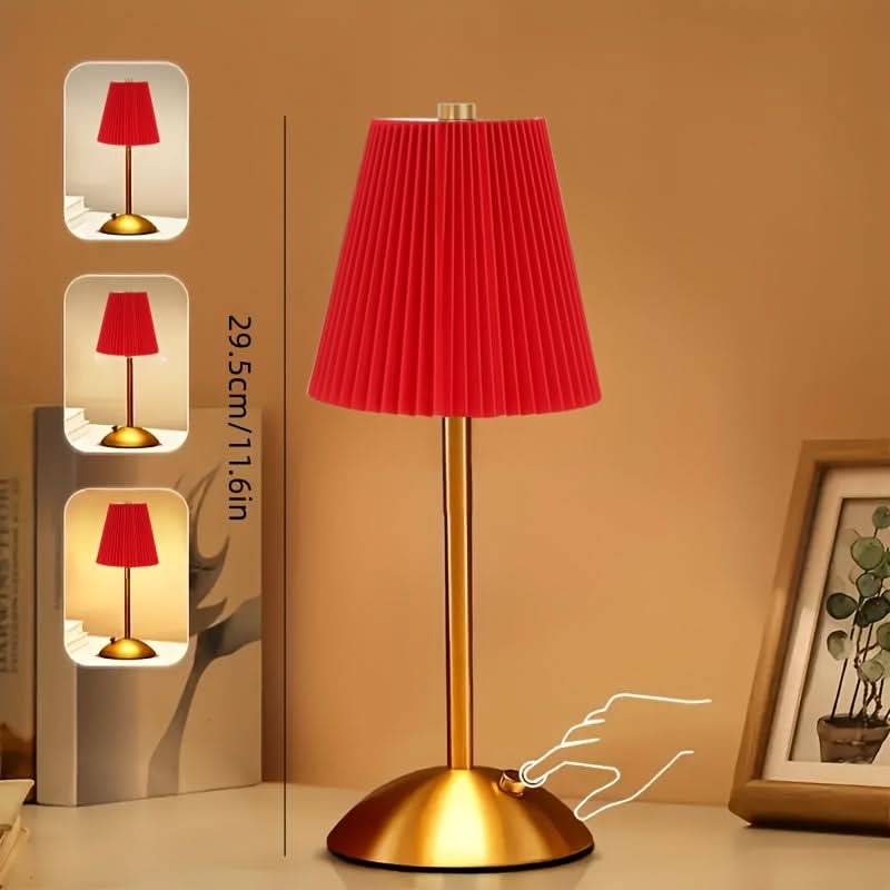 Rechargeable LED Table Lamp Set with Touch Control - 3 Color Modes