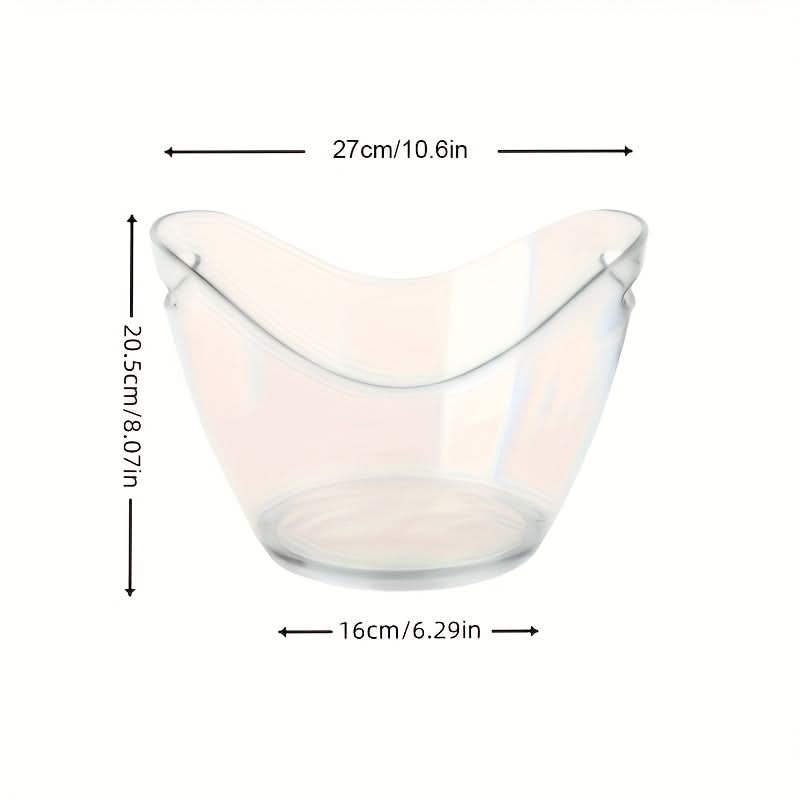 Acrylic Ice Bucket for Beverage Chilling and Convenient Party Serving