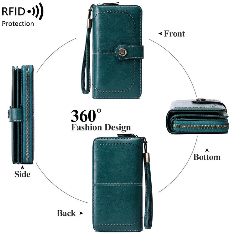 RFID Blocking Wallet for 24 Cards - Slim and Compact Design