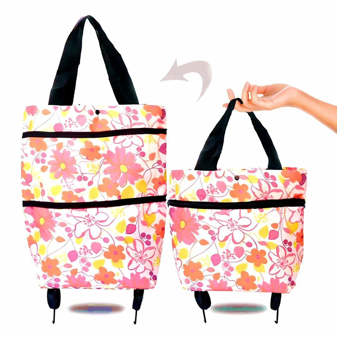 Wheeled Foldable Shopping Cart
