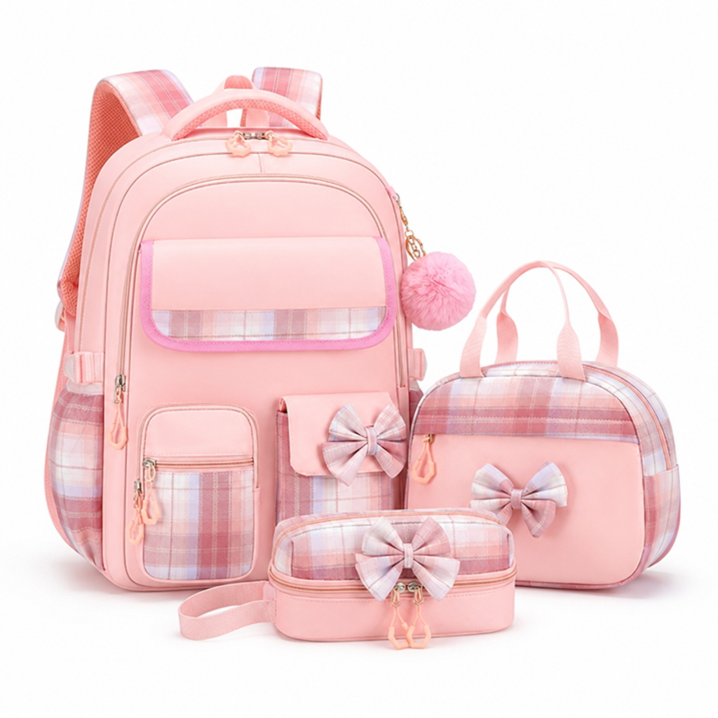 Large-Capacity Laptop & Tablet Backpack Set (3-Piece)